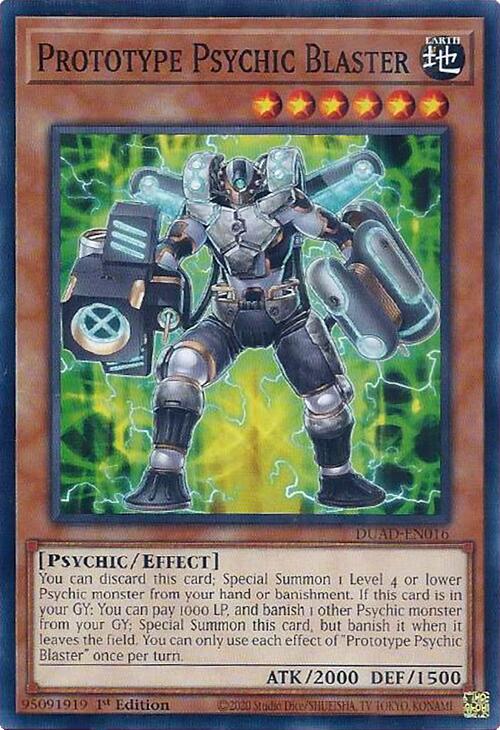 Prototype Psychic Blaster [DUAD-EN016] Common | Exor Games Bridgewater
