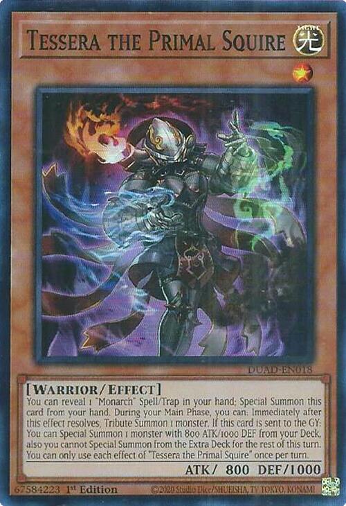 Tessera the Primal Squire [DUAD-EN018] Super Rare | Exor Games Bridgewater