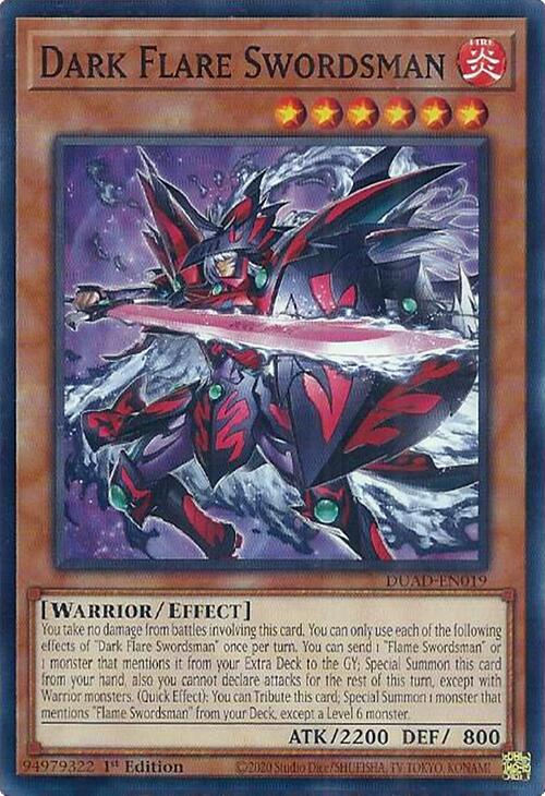 Dark Flare Swordsman [DUAD-EN019] Common | Exor Games Bridgewater