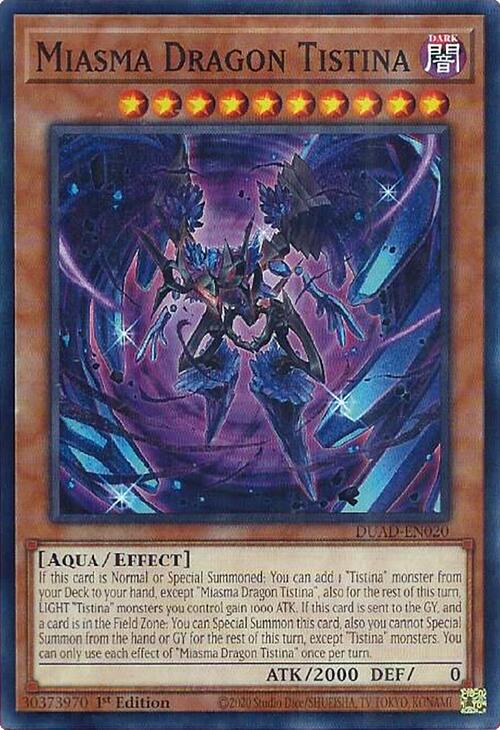 Miasma Dragon Tistina [DUAD-EN020] Common | Exor Games Bridgewater