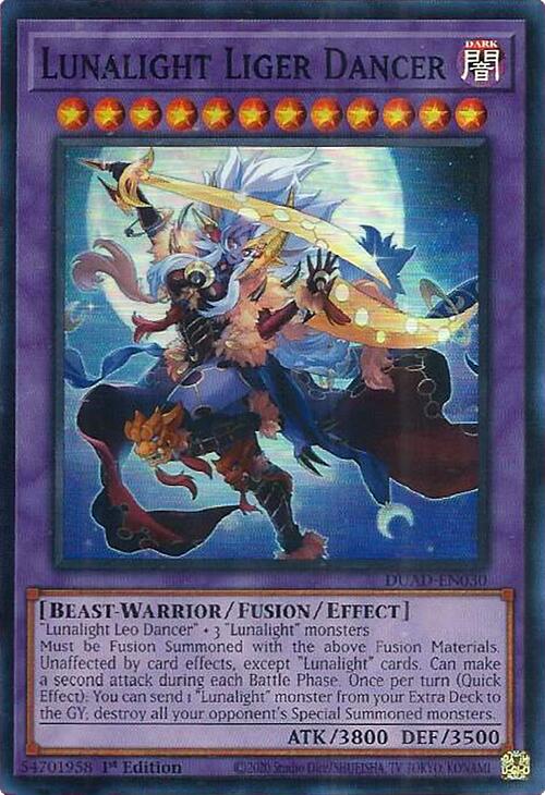 Lunalight Liger Dancer [DUAD-EN030] Super Rare | Exor Games Bridgewater