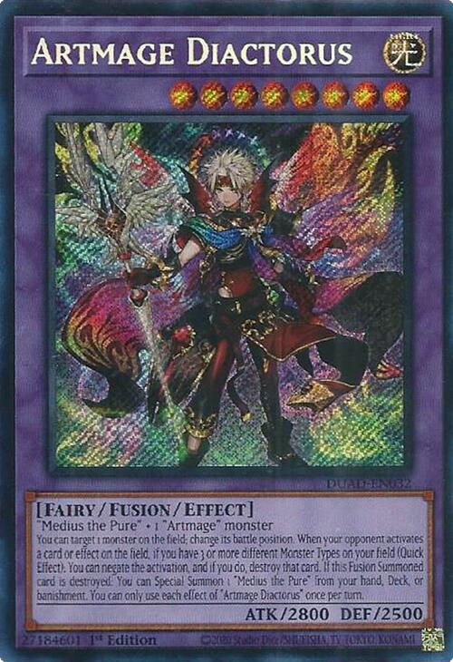 Artmage Diactorus [DUAD-EN032] Secret Rare | Exor Games Bridgewater