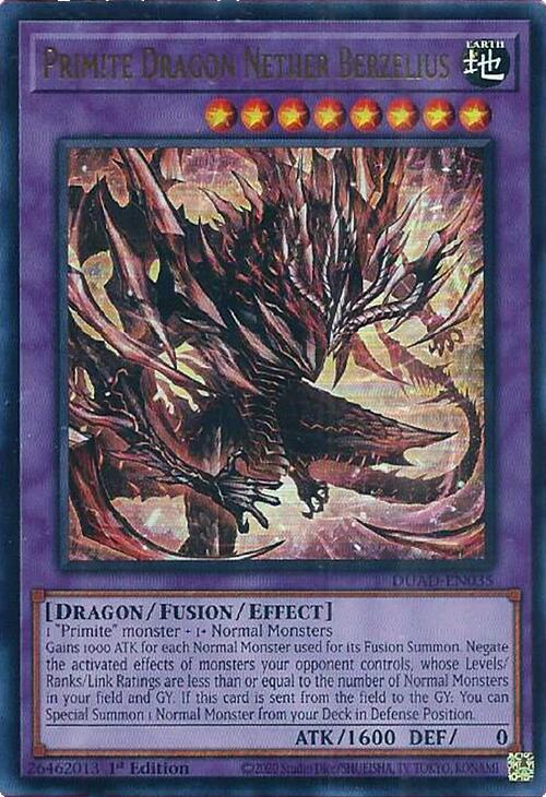 Primite Dragon Nether Berzelius [DUAD-EN035] Ultra Rare | Exor Games Bridgewater