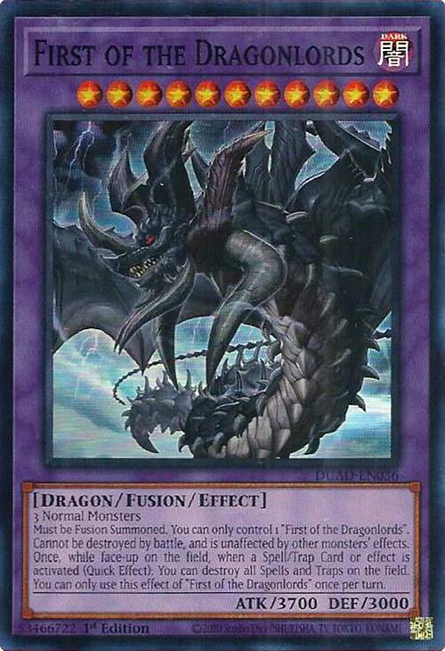 First of the Dragonlords [DUAD-EN036] Super Rare | Exor Games Bridgewater