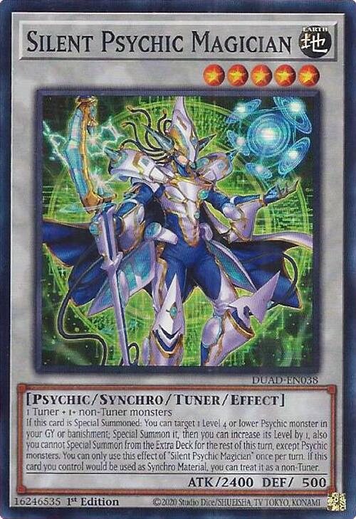 Silent Psychic Magician [DUAD-EN038] Super Rare | Exor Games Bridgewater