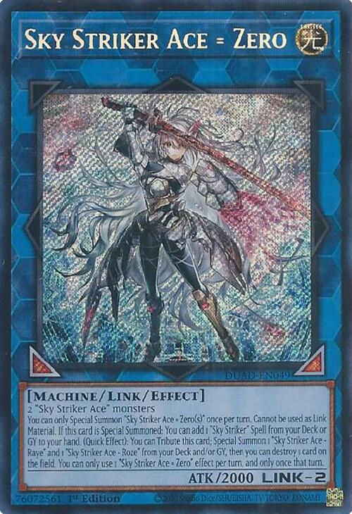 Sky Striker Ace = Zero [DUAD-EN049] Secret Rare | Exor Games Bridgewater