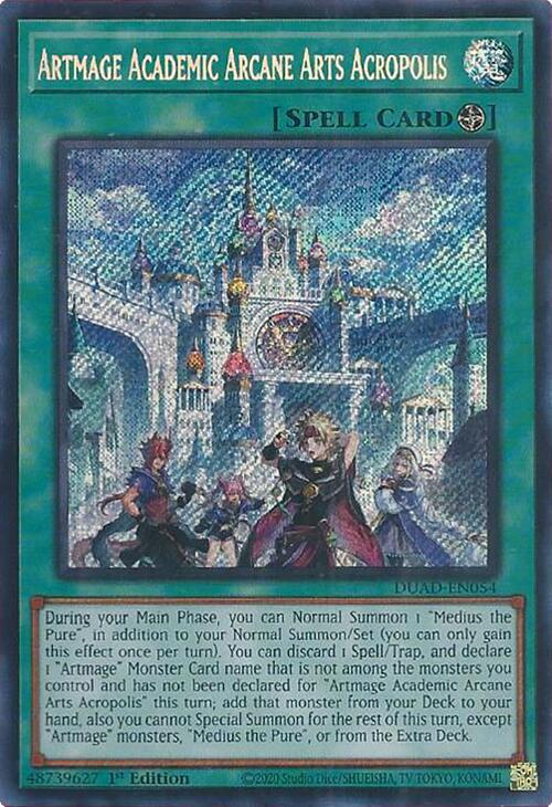 Artmage Academic Arcane Arts Acropolis [DUAD-EN054] Secret Rare | Exor Games Bridgewater