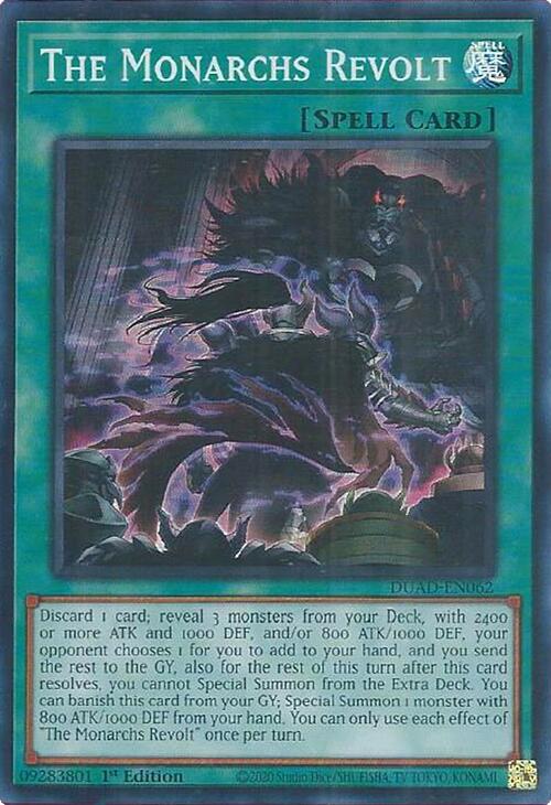 The Monarchs Revolt [DUAD-EN062] Super Rare | Exor Games Bridgewater
