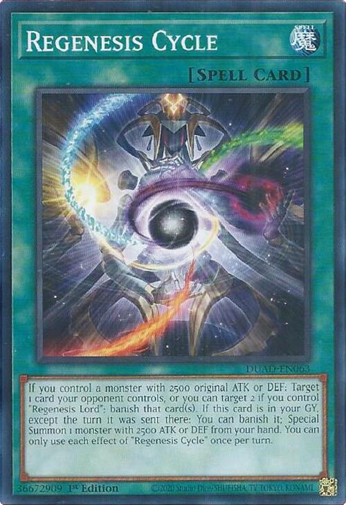 Regenesis Cycle [DUAD-EN063] Common | Exor Games Bridgewater