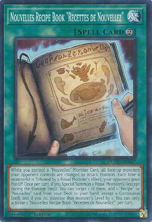 Nouvelles Recipe Book "Recettes de Nouvellez" [DUAD-EN067] Common | Exor Games Bridgewater