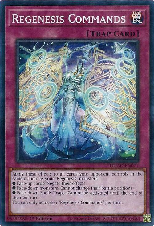 Regenesis Commands [DUAD-EN077] Common | Exor Games Bridgewater