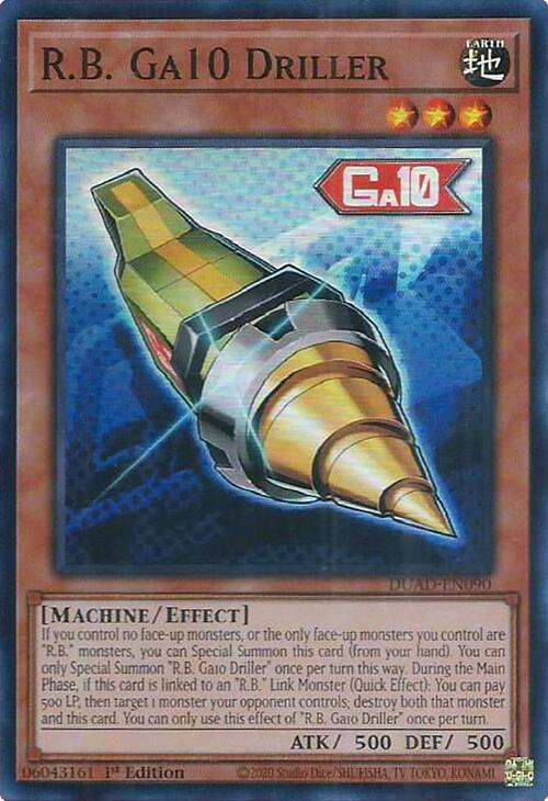 R.B. Ga10 Driller [DUAD-EN090] Super Rare | Exor Games Bridgewater