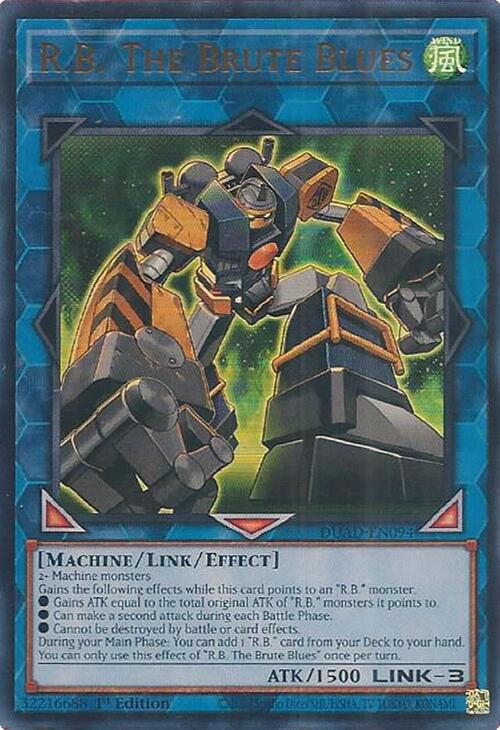 R.B. The Brute Blues [DUAD-EN094] Ultra Rare | Exor Games Bridgewater