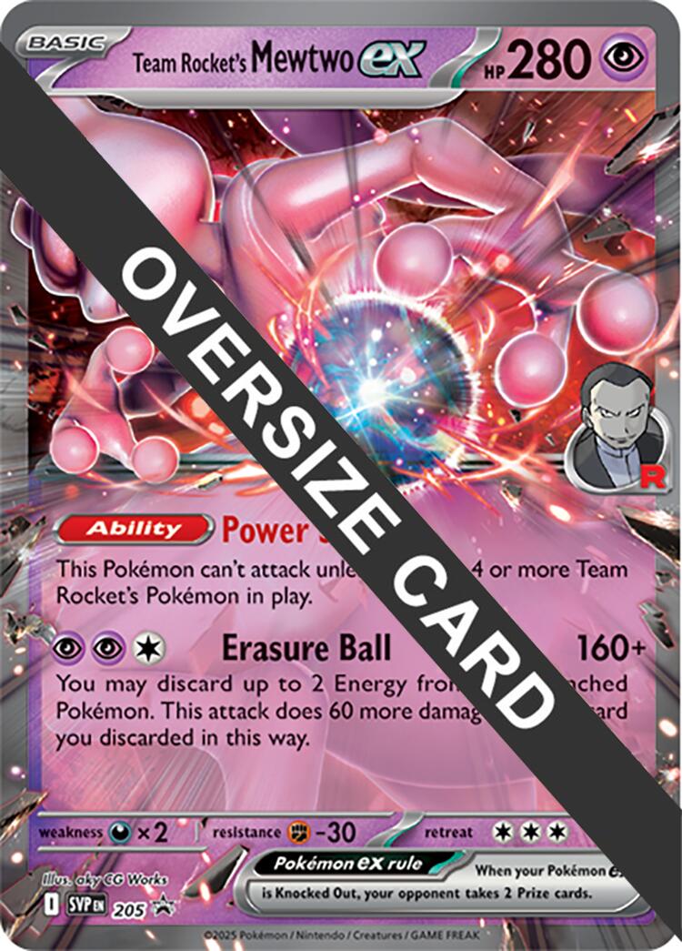 Team Rocket's Mewtwo ex (205) (Jumbo Card) [Scarlet & Violet: Black Star Promos] | Exor Games Bridgewater