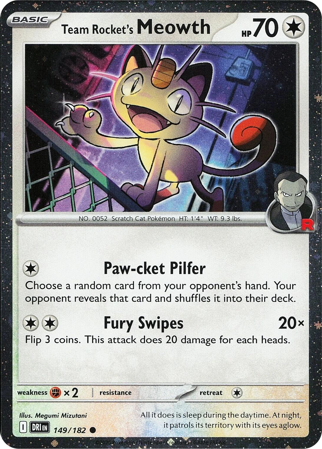 Team Rocket's Meowth (149/182) (Cosmos Holo) [Miscellaneous Cards] | Exor Games Bridgewater
