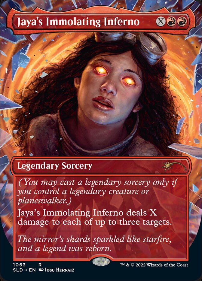 Jaya's Immolating Inferno (Borderless) [Secret Lair Drop Series] | Exor Games Bridgewater