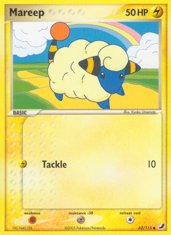 Mareep (62/115) [EX: Unseen Forces] | Exor Games Bridgewater