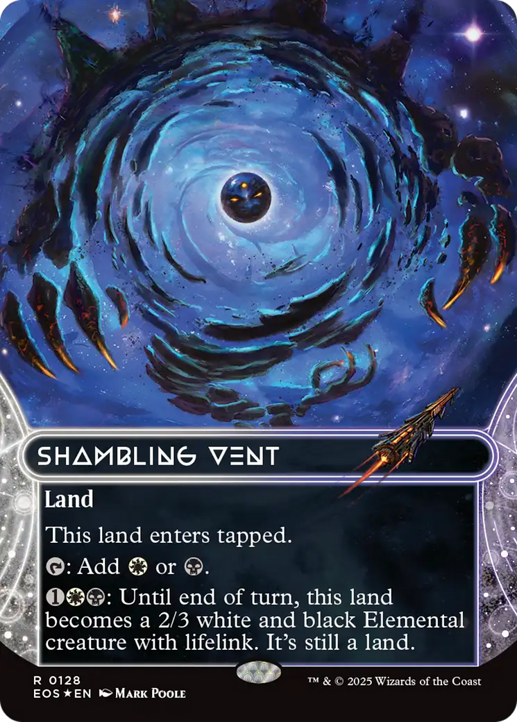 Shambling Vent (0128) (Borderless) (Galaxy Foil) [Edge of Eternities: Stellar Sights] | Exor Games Bridgewater
