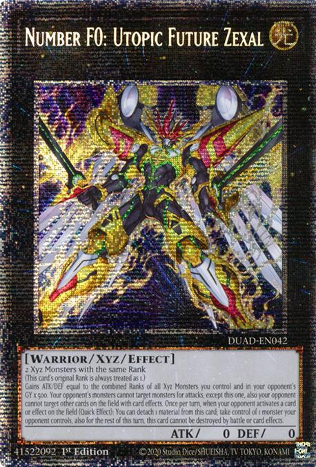 Number F0: Utopic Future Zexal (Starlight Rare) [DUAD-EN042] Starlight Rare | Exor Games Bridgewater