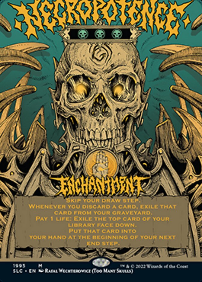 Necropotence (Borderless Alternate Art) [Secret Lair Countdown Kit] | Exor Games Bridgewater