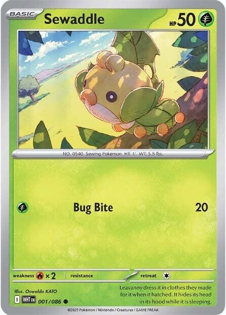 Sewaddle (001/086) [Scarlet & Violet: White Flare] | Exor Games Bridgewater