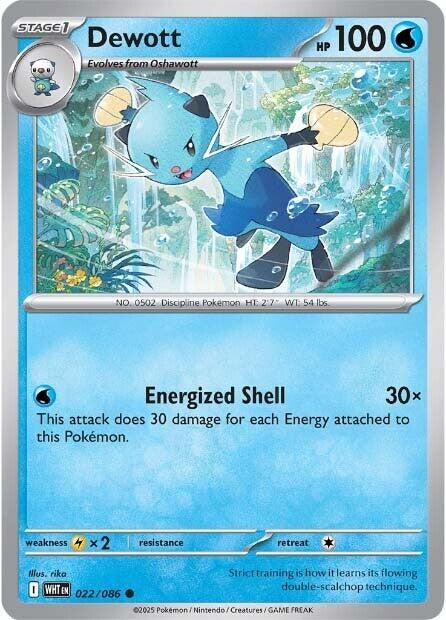 Dewott (022/086) [Scarlet & Violet: White Flare] | Exor Games Bridgewater