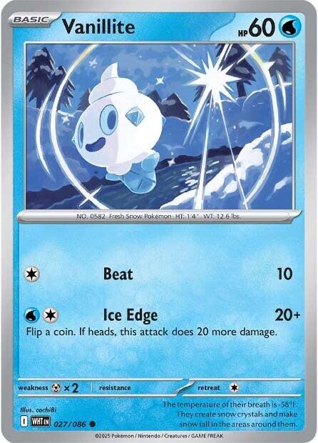 Vanillite (027/086) [Scarlet & Violet: White Flare] | Exor Games Bridgewater