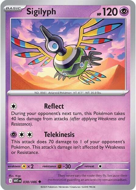 Sigilyph (038/086) [Scarlet & Violet: White Flare] | Exor Games Bridgewater