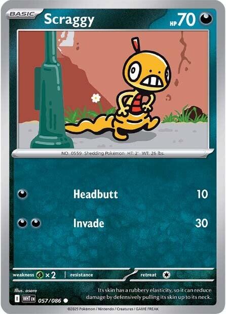 Scraggy (057/086) [Scarlet & Violet: White Flare] | Exor Games Bridgewater