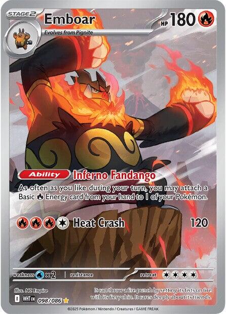 Emboar (098/086) [Scarlet & Violet: White Flare] | Exor Games Bridgewater