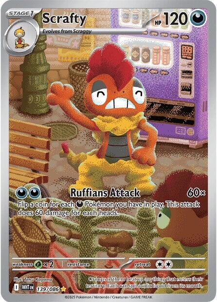 Scrafty (139/086) [Scarlet & Violet: White Flare] | Exor Games Bridgewater