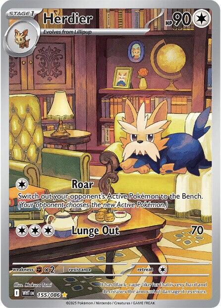 Herdier (155/086) [Scarlet & Violet: White Flare] | Exor Games Bridgewater