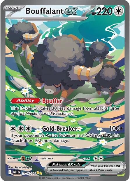 Bouffalant ex (170/086) [Scarlet & Violet: White Flare] | Exor Games Bridgewater