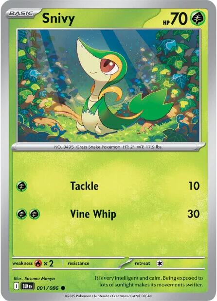 Snivy (001/086) [Scarlet & Violet: Black Bolt] | Exor Games Bridgewater