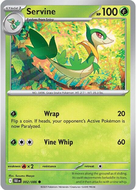 Servine (002/086) [Scarlet & Violet: Black Bolt] | Exor Games Bridgewater