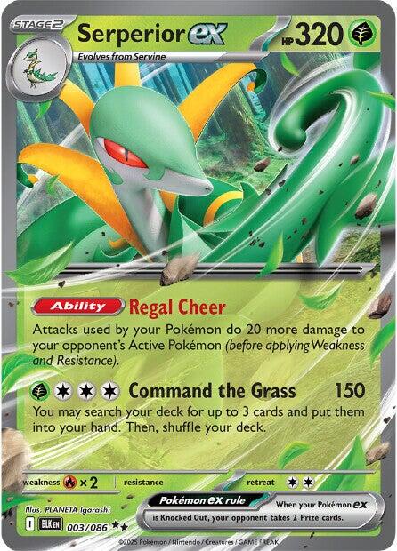 Serperior ex (003/086) [Scarlet & Violet: Black Bolt] | Exor Games Bridgewater
