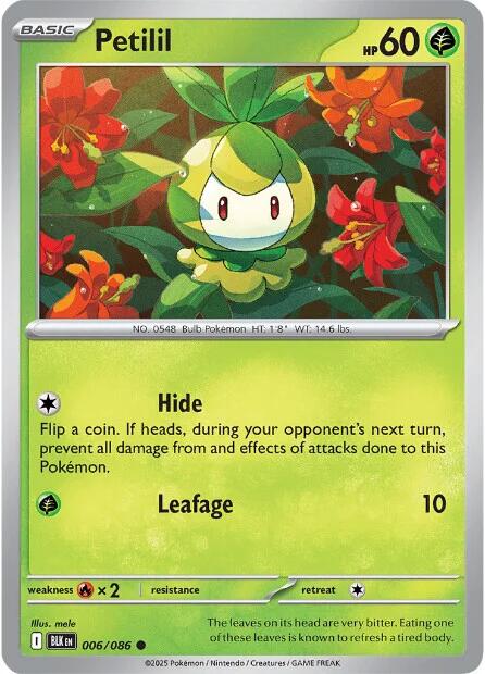 Petilil (006/086) [Scarlet & Violet: Black Bolt] | Exor Games Bridgewater