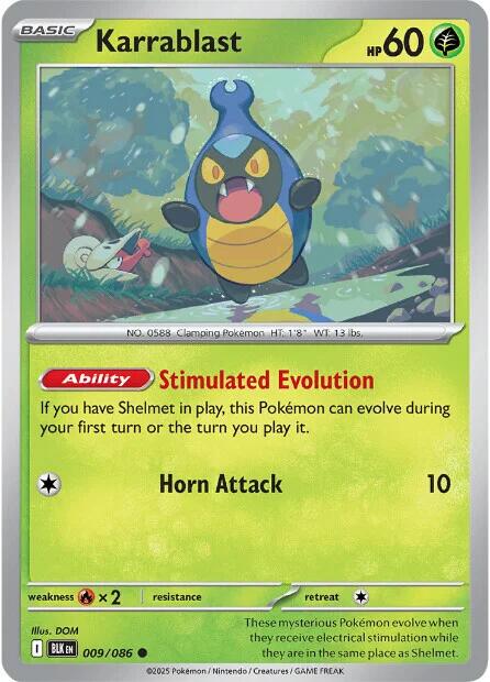 Karrablast (009/086) [Scarlet & Violet: Black Bolt] | Exor Games Bridgewater