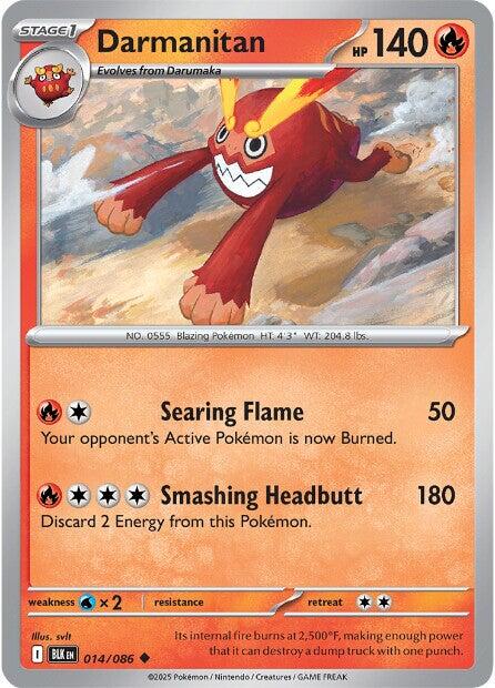Darmanitan (014/086) [Scarlet & Violet: Black Bolt] | Exor Games Bridgewater
