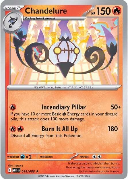 Chandelure (018/086) [Scarlet & Violet: White Flare] | Exor Games Bridgewater