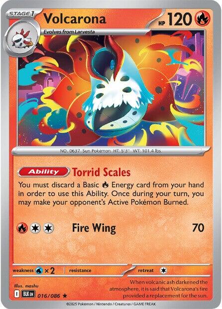 Volcarona (016/086) [Scarlet & Violet: Black Bolt] | Exor Games Bridgewater