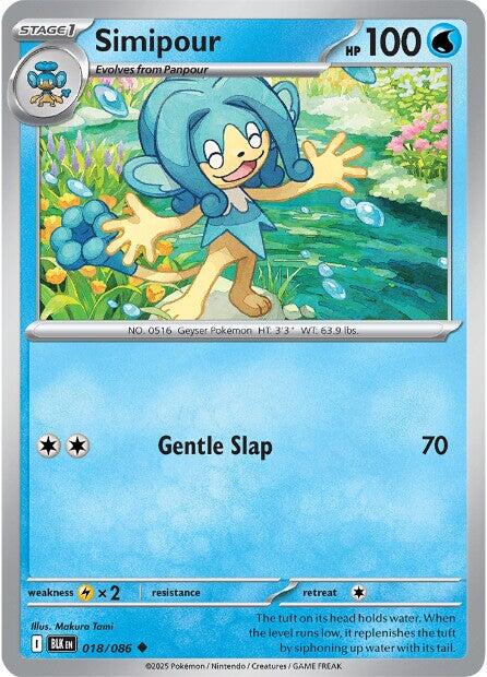 Simipour (018/086) [Scarlet & Violet: Black Bolt] | Exor Games Bridgewater