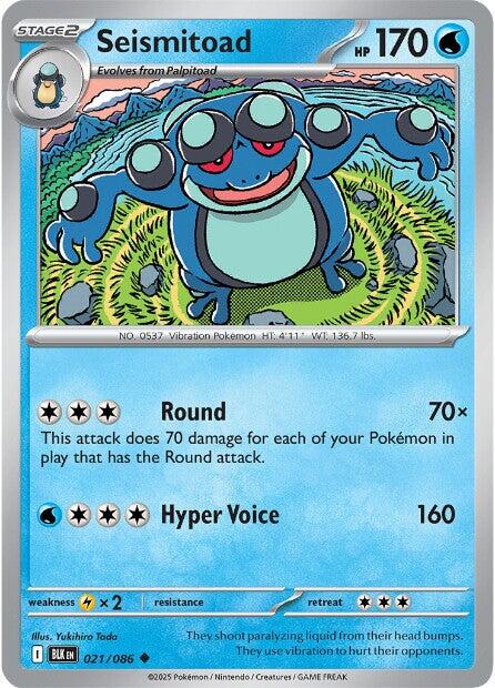 Seismitoad (021/086) [Scarlet & Violet: Black Bolt] | Exor Games Bridgewater