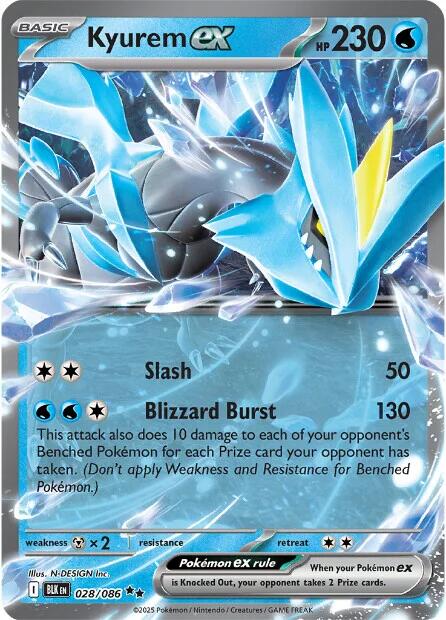 Kyurem ex (028/086) [Scarlet & Violet: Black Bolt] | Exor Games Bridgewater