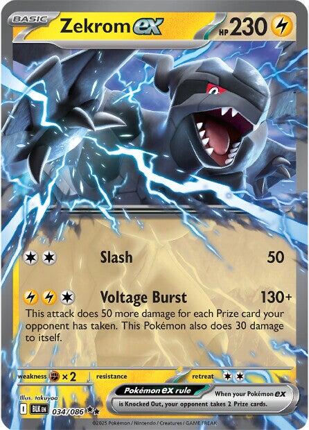Zekrom ex (034/086) [Scarlet & Violet: Black Bolt] | Exor Games Bridgewater