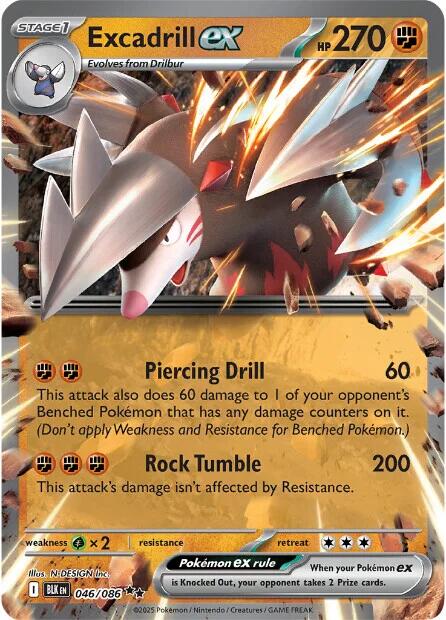 Excadrill ex (046/086) [Scarlet & Violet: Black Bolt] | Exor Games Bridgewater