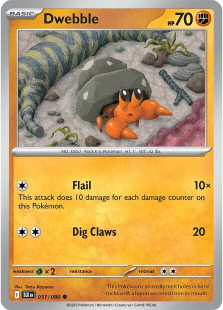 Dwebble (051/086) [Scarlet & Violet: Black Bolt] | Exor Games Bridgewater
