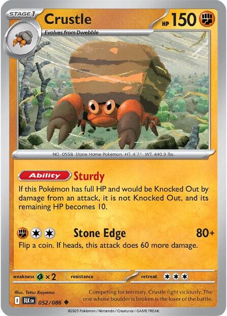 Crustle (052/086) [Scarlet & Violet: Black Bolt] | Exor Games Bridgewater