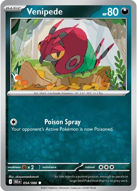 Venipede (054/086) [Scarlet & Violet: Black Bolt] | Exor Games Bridgewater