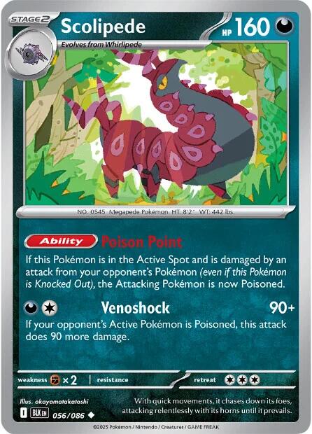 Scolipede (056/086) [Scarlet & Violet: Black Bolt] | Exor Games Bridgewater